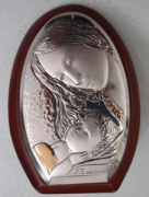 icona bordo legno maternità