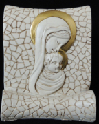 icona pergamena resina maternità